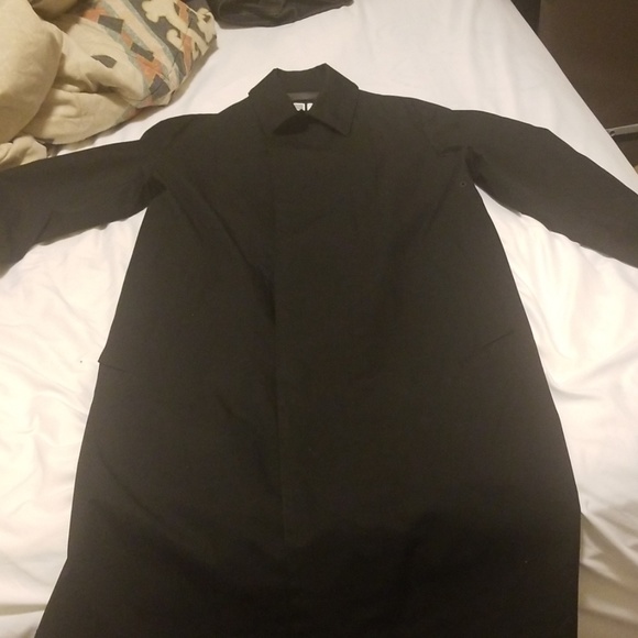 men blocktech single breasted coat